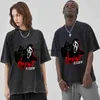 T-shirt da uomo Anime The Silent Ghost T-shirt stampata da uomo Retro lavato 100% cotone Top T-shirt Harajuku T-shirt streetwear Hip Hop T-shirt maschiliH24220