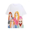 Women's T Shirts Sivatu Traf T-shirts Summer 2024 Y2k Streetwear Fashion Girls Short Sleeve Tee O Neck Shirt For Women Harajuku Tops