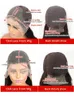 Transparent 13x4 13x6 HD Vattenvåg spetsar främre peruker för kvinnor lockigt mänskligt hår djupt frontal före plockad 240130