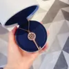 Cjcd hanger kettingen ketting ontwerper voor vrouwen Tiffanyco sieraden sieraden diamant hart kroon sleutel rosé goud slot bot ketting licht luxe S