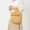 Shoulder Bags andbag woven bag wooden beads European and American vintage style inner ollowed-out etnicH2421