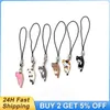 Charms Durable Cell Phone Simple Accessories Practical Pendant Creativity Mobile Peripherals Portable Kitten Color Cute Fashion