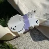 Pinces à cheveux HANGZHI mignon dessin animé chien violet robe blanc Teddy créatif Animal requin pince accessoires personnalisés pour les femmes