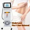 Newest epilation laser 3 wavelengths diode laser hair removal machine ice titanium tattoo removal machine