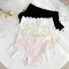 Mutandine da donna Donna Laurie Sexy Pizzo Dolce Adorabile Bowknot Cotone femminile Vita alta Kawai Slip Morbido e traspirante Lolita Intimo Taglia grande