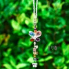 Garden Decorations HD Crystals Ornament Chandelier hängande prismor Fengshui Suncatcher Rainbow Pendant Maker Car Charm (Colorized)