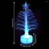 Night Lights Colorful LED Fiber Optic Light Christmas Tree Table Lamp Holiday Atmosphere Home Decoration Xmas Gift