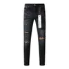 jeans viola jeans firmati per uomo Pantaloni skinny dritti jeans larghi denim europeo jean hombre pantaloni da uomo pantaloni biker ricamo strappato per la tendenza 29-40 J9045