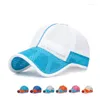 Ball Caps Kagenmo Outdoor Zonnebrandcrème Schaduw Kind Hoed Zomer Mesh Baseball Cap Mode Cool Jeugd Jongen En Meisje 48-52cm