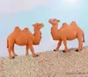 Action Toy Figures Mini Camel Miniature Figurines Animals Resin Craft Kids Toys Desktop Ornaments Garden Micro Landscape Christmas Decoration 1PC