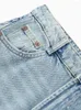 Jeans da donna Nlzgmsj TRAF Pantaloni larghi da strada casual estivi a vita media alla moda Pantaloni da lavoro con tasche da donna