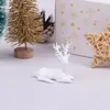 Figurines décoratives 1 pièce en plastique, Statue de cerf d'élan nordique, renne de noël, Figurine d'art, artisanat, ornement de maison, décor de Table, cadeau de fête