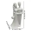 Figurine decorative che abbracciano coppie sculture decorazioni per la casa moderna statua d'amore romantica in resina per decorazioni per desktop da scaffale per ufficio