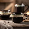 Tasses tasses à expresso japonaises tasse à café Vintage Tazas De céramica créative amis écologiques Canecas turc