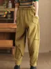 Women's Pants Max Lulu Brand 2024 Koreanska modekläder Kvinnor Luxur Loose Fitness Ladies Classic Casual Vintage Harajuku Harem