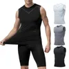 Canotte da uomo Canottiera modellante ionica Body Shaper Compressione Top da uomo Dimagrante pancia Camicie senza maniche di controllo skin-friendly