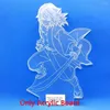 Nocne światła demon Slayer arkusz akrylowy tablica 3D LED LED BASE DO KIT ANIME AGATSUMA Zenitsu Lampa Dekorowanie Illusion Prezent