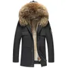 يتغلب نمط المصمم على تكامل فراء المنك بالكامل والرجال Haining Inner Liner Nick Suit Sicked Winter Coat Kn1x