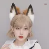 Party Supplies Cosplay Foxes Ear Headband Woman Students Carnivals Anime Character Hairband Cat Headbands Plush Christmas Hair Hoop