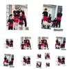 Family Matching Outfits Arrival Black Red Sweater Comfortable Drop Delivery Baby Kids Maternity Clothing Dhwpz