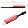 9-Rows Hair Comb Brushes Women Hair Styling Hairbrush Scalp Massager Salon Hairdressing Straight Curly Wet Hair Comb 436