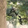 Garden Decorations Fashion Art Outdoor Decoration DIY Gift Bird Ornament Statues Backyard Branch Metal Animal