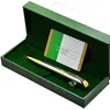 Luksusowy prezent świąteczny RLX Metal Grid Ballpoint Pen Piren Siedziki Pisanie gładkich z pakietem pudełkowym 240124