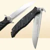 Russiahokc Noks Finka Manual de rolamento aberto Faca dobrável borda única D2 Aço inoxidável G10 Pocket Knives Selfdefense Tool5460384
