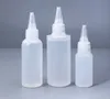 Butelki do przechowywania słoiki Umetass 30 ml, 60 ml, 100 ml pusty plastikowy klej plastikowy z przykręconymi pokrywkami wyciśnij płynny atrament Dropper 10pcs/partia LL