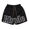 Designer Mens Swimming Rhude Shorts Beach Pants Herr Rhude Fifth Men Set Tracksuit Pants Loose and Bekväm mode vara populärt nytt sommargymuhlg