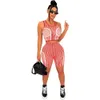 2024 Designer Summer Tracksuits Two 2 Pieces Set Women Rands Outfits Sleeveless Tank Top Vest and Shorts Matching Set Casual Sportswear Wholesale Clothes 9411