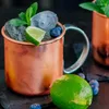 Canecas 500ml Caneca de aço inoxidável Lidar com estilo europeu americano Moscou Mule Cocktail Vidro Restaurante Bar Bebida Fria Copo