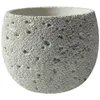 Pot de fleurs en ciment de Style nordique 15cm, Pot créatif Simple, plante verte, fleur ronde en grès, trous de Mars en céramique 240127