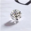 느슨한 다이아몬드 2.5ct 캐럿 8.5mm EF 컬러 모이 사니트 스톤 화려한 라운드 컷 선명도 vvs1 우수한 실험실 다이아몬드 반지 재료 d Oties