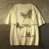 Mäns T-shirts American Street Style Pure Cotton Spider Fjäril Kort ärm T-shirt för män och kvinnor lösa och mångsidiga halvärmade toph2421