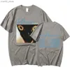 남자 티셔츠 kuclut 남성 브랜드 남성을위한 모피 고양이 T 셔츠 주위에 100%면 재미 티셔츠 승무원 목 목마 짧은 슬리브 옷 Q240201