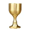 Muggar 50 ml 100 ml Vintage mässing Vinglas Dricker Liquor Tumbler Cup Mug Gold Champagne för Party Bar Home Accessories