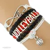 Chaîne à la mode Infinity Love volley-ball Fans de sport cadeau bijoux livraison directe cadeau de noël hommes Bracelets pour femme L24