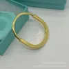 Дизайнер сердечного дизайнера Tiffanybrete для женщин Tiffanyjewelry Jewelry High Edition Brock Bracelet Fashion Diamond Free Color.