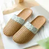 Slippers Women's Home Indoor Cover Toe Couples Linen Sexy House For Women Warm Womens Fuzzy