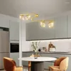 Kolye lambaları Modern Sihirli Fasulye Beyaz Cam Top Tavan Lambası Yemek Masası Oturma Yatak Odası Mutfak Asma Aydınlatma Armatürü