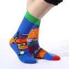 Men's Socks Autumn Winter Fashion Colorful AB Style Burger Beer Novelty Cotton Happy Fun Japanese Harajuku Women Stocking