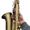 USA mosiężne alt saksofon za antyki szczotkowane satynowe wykończenie modelu Woodwind Professional Musical Instruments Sax z akcesoriami
