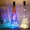 Strängar 10st LED Bottle Stopper Light String 1m 2m Garland koppartråd vin kork fairy lampa för semester julfestdekor