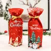 Christmas Decorations Year 2024 Gift Est Wine Bottle Dust Cover Noel For Home Navidad Dinner Table Decor