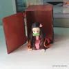 Action Toy Figures 9CM Kawaii Demon Slayer Nezuko With Box Up Art Mini Cute Kimetsu No Yaiba Figurine Lovely Model Dolls Toys
