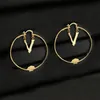 Mode hoepel Charm oorbellen aretes orecchini voor vrouwen sieraden feest bruiloft liefhebbers cadeau sieraden betrokkenheid met box263q