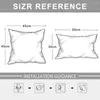 Pillow Square Pillowcase Decorative Chenille Fabric Throw Case Sofa Cover Simple Living Room Modern 45 45cm 30 50cm Home