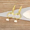 Stud Earrings Nidin Top Quality 10 Styles Pearl Simple Moon Design Sweet Charms Fashion Drop For Women Jewelry Wedding Party Gifts