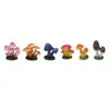 Garden Decorations 6x Mini Mushroom Figures Fairy Decoration för DIY BONSAI Craft Lawn